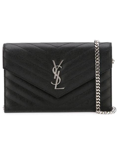 ysl uptown clutch with chain|YSL monogram quilted clutch.